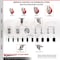 Service Caster 5 Inch 316SS Red Poly Swivel 1-1/2 Inch Expanding Stem Caster Brake SCC, 2PK SS316EX20S514-PPUB-RED-2-TLB-2-112 - alternate 2